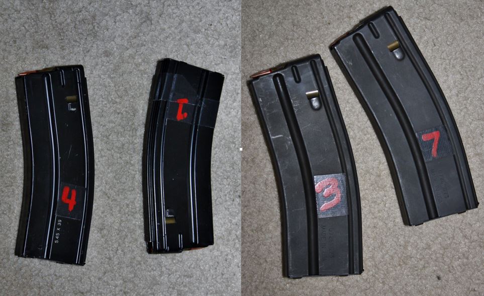 Old C Products mags on the left and the new version on the right